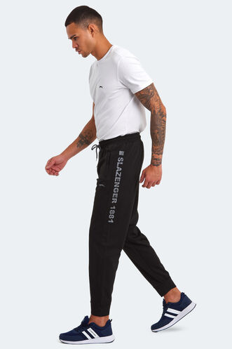 Slazenger NETS Men's Tracksuit Bottoms Black - Thumbnail