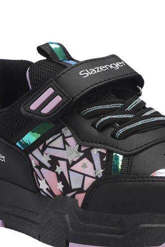 Slazenger NIAGARA Girls' Sneaker Shoes Black - Purple - Thumbnail