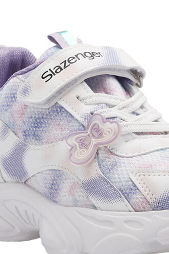 Slazenger NIGERIA Girls' Kids' Sneaker Shoes White - Lilac - Thumbnail