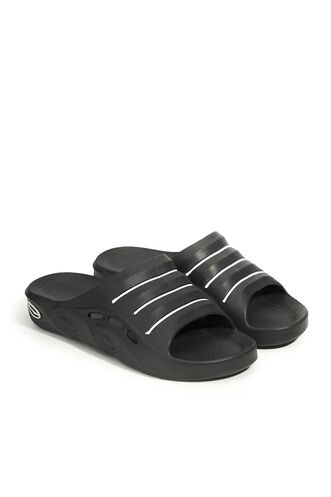 Slazenger OBI Unisex Slippers Black - Thumbnail