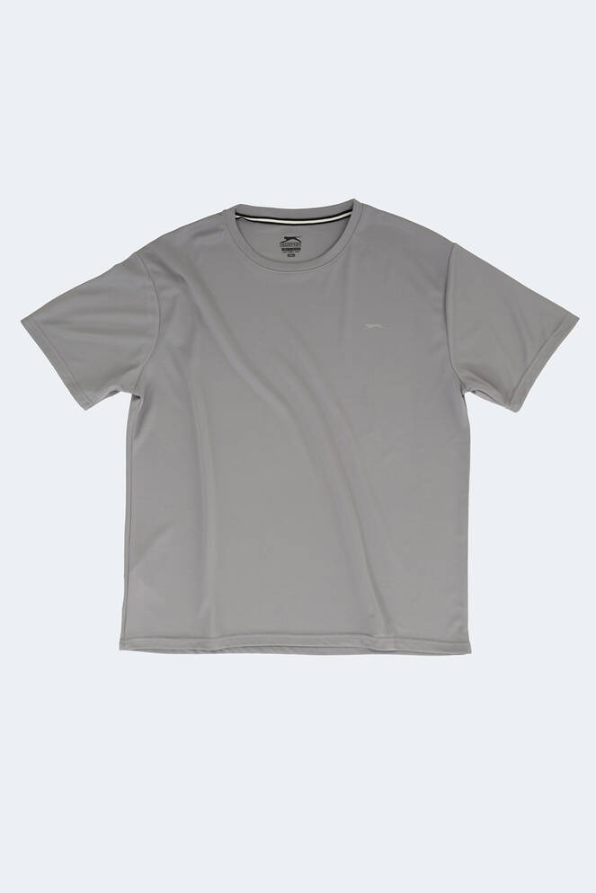 Slazenger ODALIS Large Size Men's Short Sleeve T-Shirt Light Grey