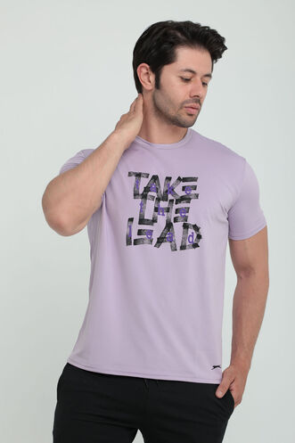 Slazenger OGDEN Men's Short Sleeve T-Shirt Lilac - Thumbnail