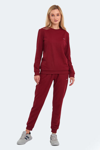 Slazenger OLINDA Women's Tracksuit Burgundy - Thumbnail