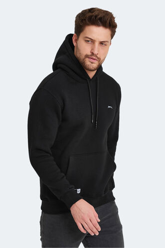 Slazenger OLTA Erkek Sweatshirt Siyah - Thumbnail