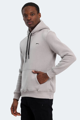 Slazenger OLTA Erkek Sweatshirt Taş Gri - Thumbnail