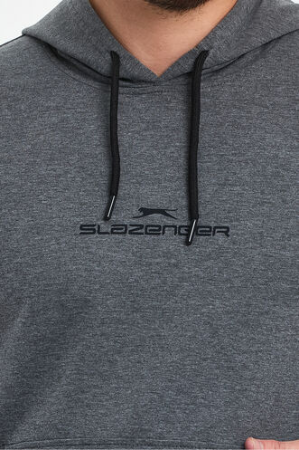 Slazenger ONCA Erkek Sweatshirt Koyu Gri - Thumbnail