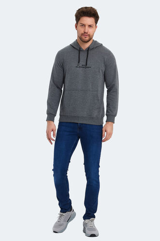 Slazenger ONCA Erkek Sweatshirt Koyu Gri - Thumbnail