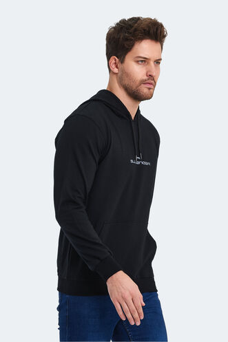 Slazenger ONCA Men's Sweatshirt Black - Thumbnail