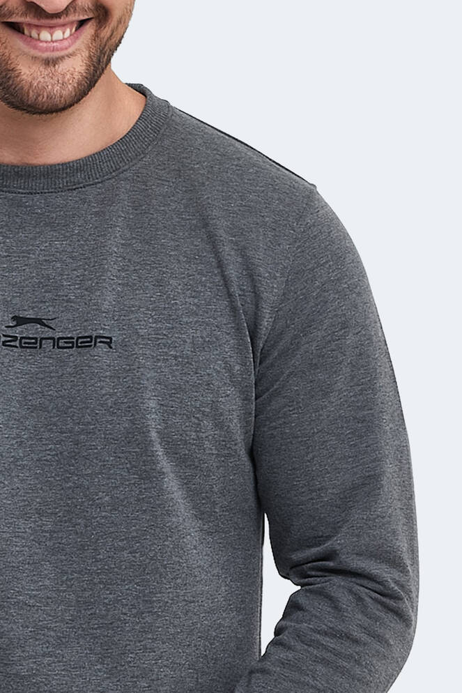 Slazenger ORTWIN Erkek Sweatshirt Koyu Gri