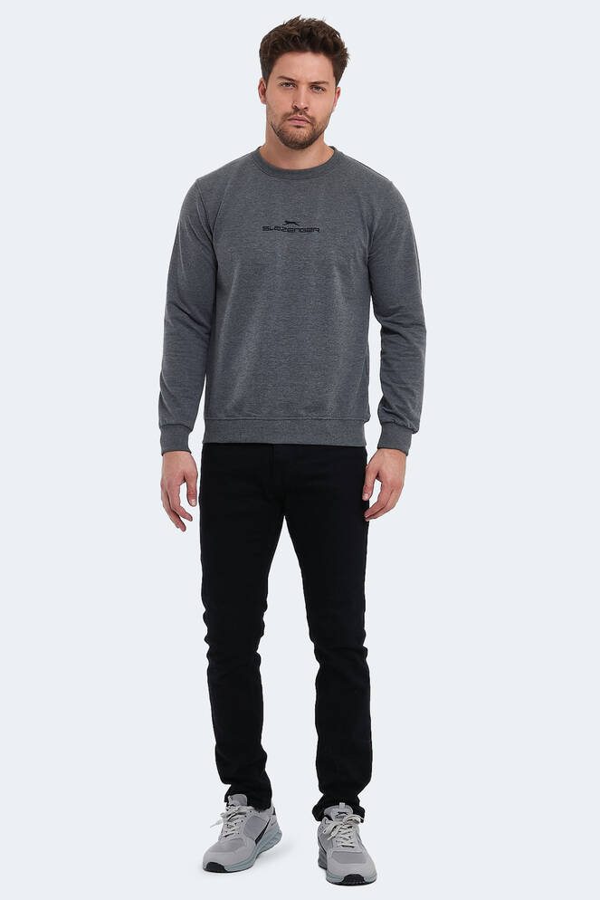 Slazenger ORTWIN Erkek Sweatshirt Koyu Gri