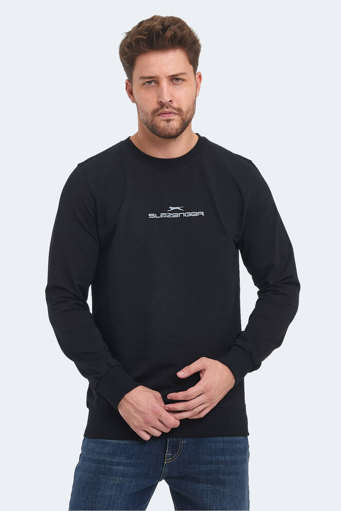 Slazenger ORTWIN Erkek Sweatshirt Siyah