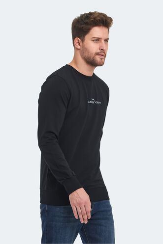 Slazenger ORTWIN Erkek Sweatshirt Siyah - Thumbnail