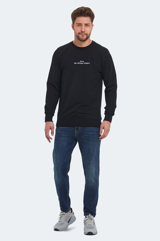 Slazenger ORTWIN Erkek Sweatshirt Siyah - Thumbnail