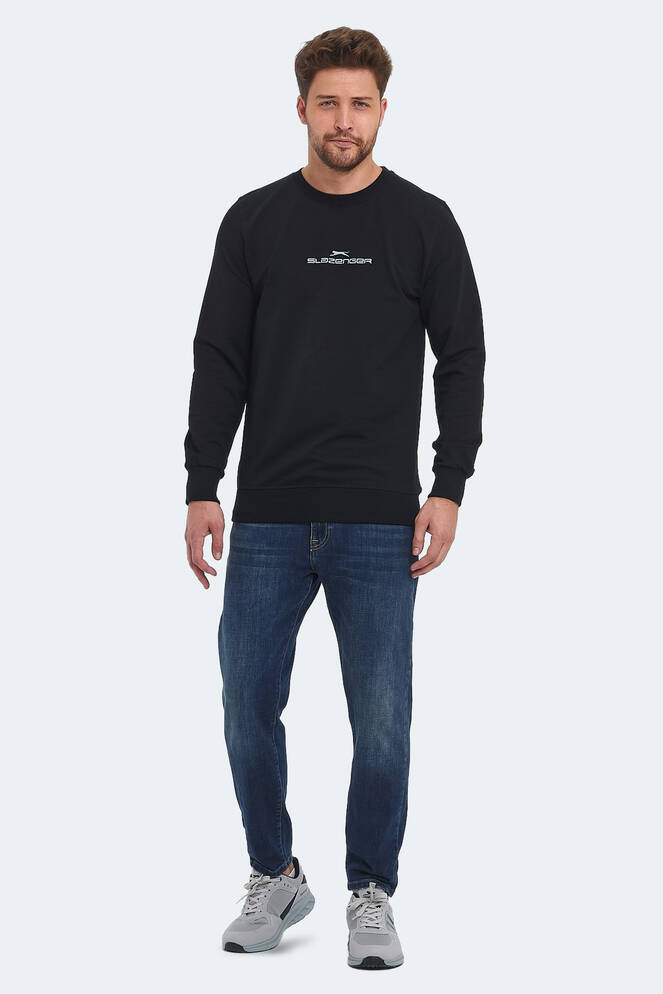 Slazenger ORTWIN Erkek Sweatshirt Siyah