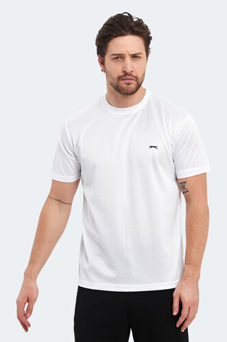 Slazenger - Slazenger OTAR Erkek T-Shirt Beyaz