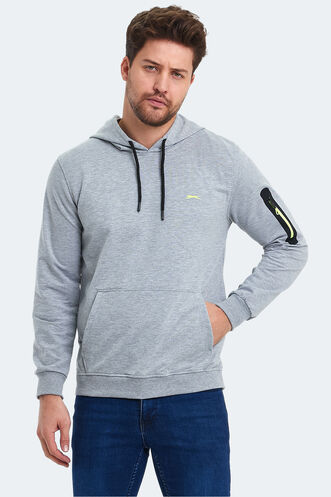 Slazenger OZZY Erkek Sweatshirt Gri - Thumbnail