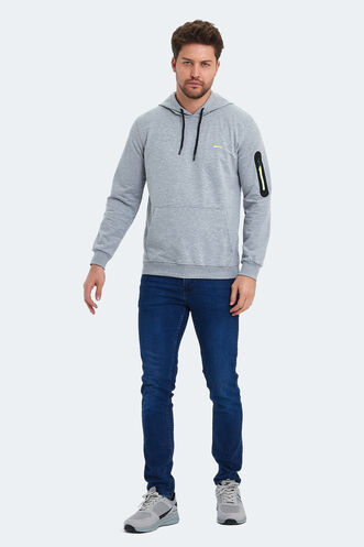 Slazenger OZZY Erkek Sweatshirt Gri - Thumbnail