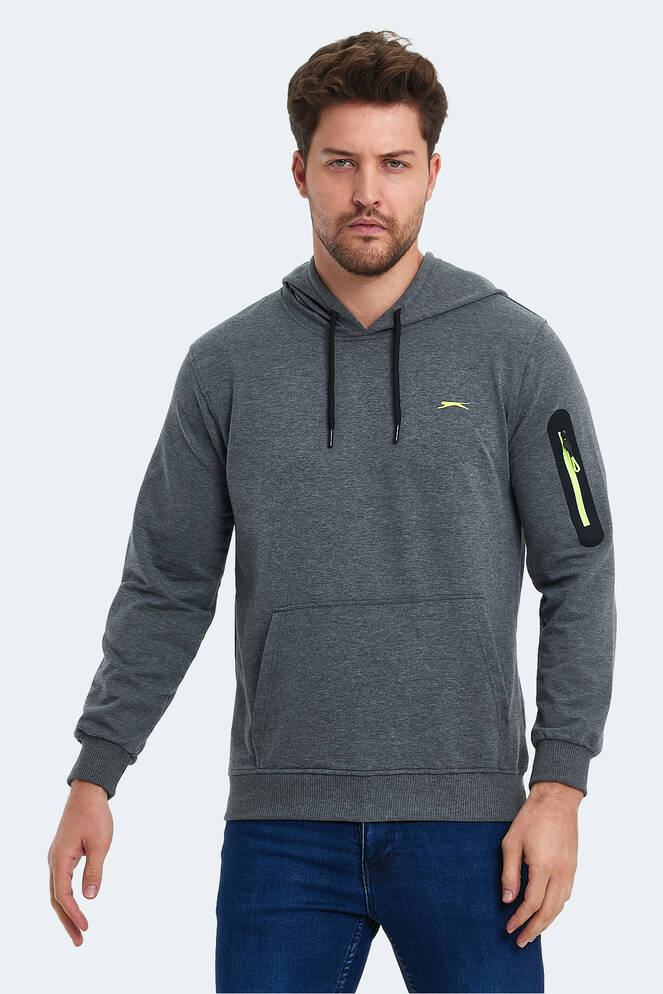 Slazenger OZZY Erkek Sweatshirt Koyu Gri