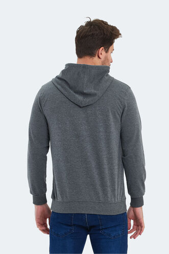 Slazenger OZZY Erkek Sweatshirt Koyu Gri - Thumbnail