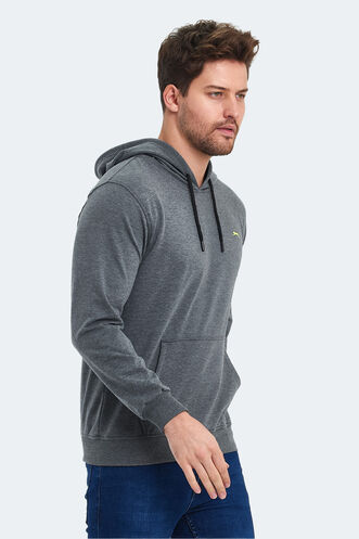 Slazenger OZZY Erkek Sweatshirt Koyu Gri - Thumbnail