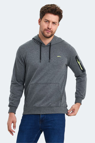 Slazenger OZZY Erkek Sweatshirt Koyu Gri - Thumbnail