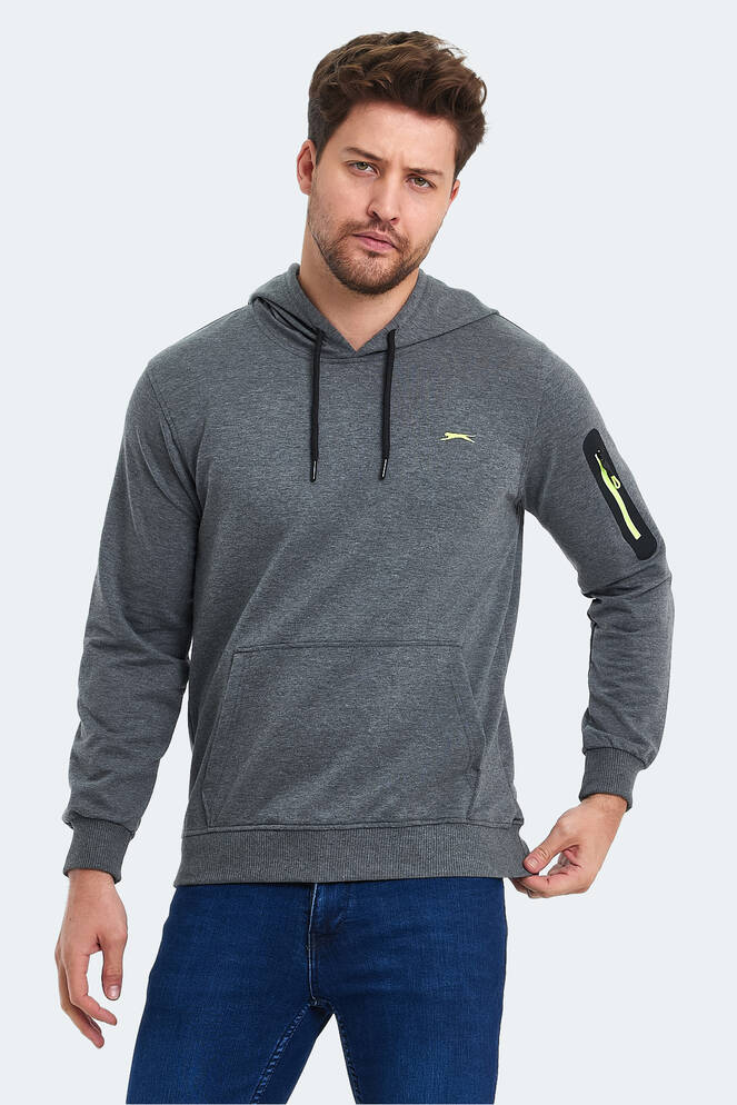 Slazenger OZZY Erkek Sweatshirt Koyu Gri