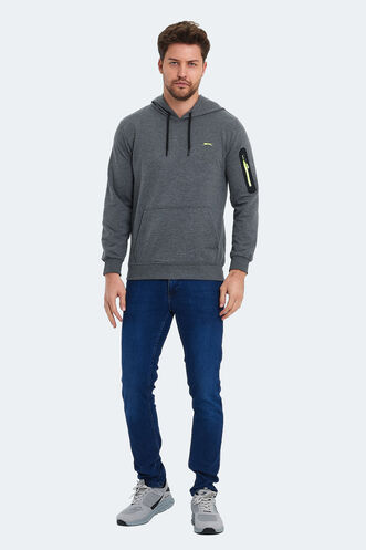 Slazenger OZZY Erkek Sweatshirt Koyu Gri - Thumbnail