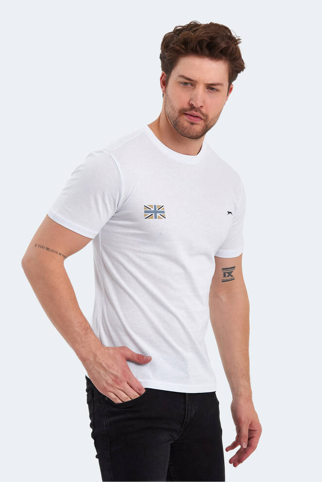 Slazenger PACET Erkek Kısa Kollu T-Shirt Beyaz