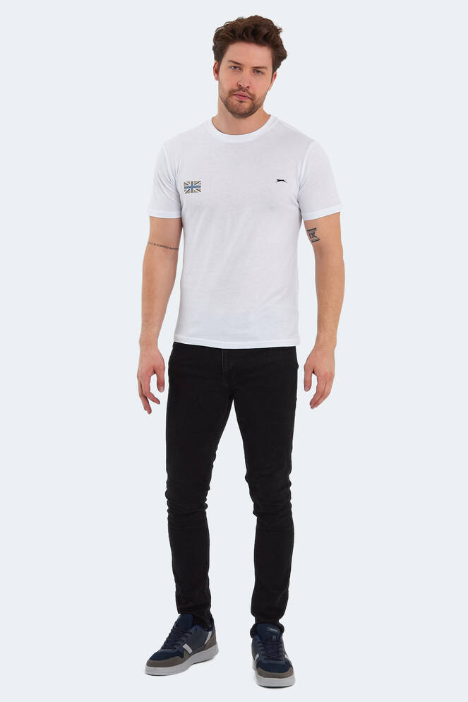 Slazenger PACET Erkek Kısa Kollu T-Shirt Beyaz