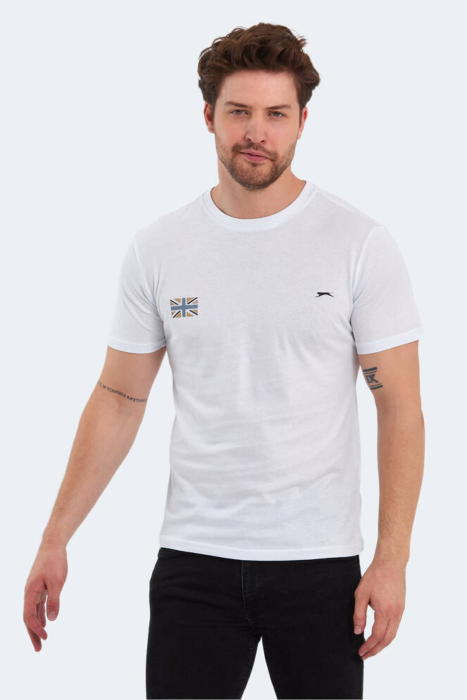 Slazenger PACET Erkek Kısa Kollu T-Shirt Beyaz