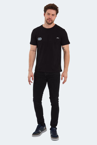 Slazenger PACET Erkek Kısa Kollu T-Shirt Siyah - Thumbnail