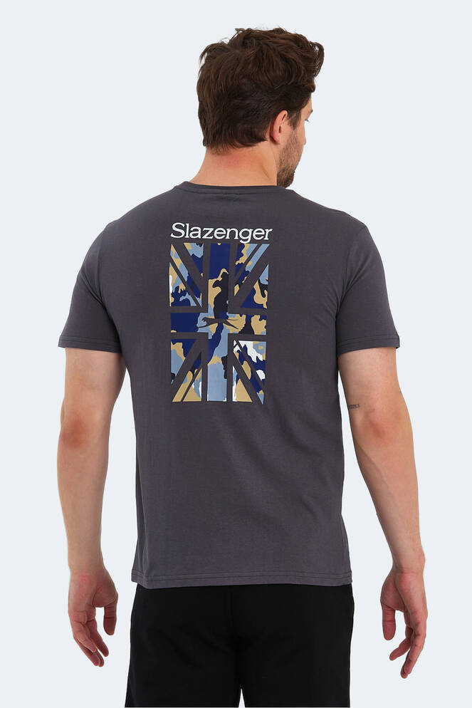 Slazenger PACET Erkek Kısa Kollu T-Shirt Koyu Gri