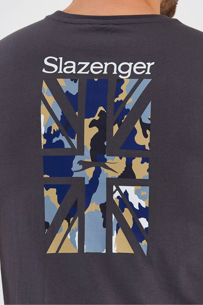 Slazenger PACET Erkek Kısa Kollu T-Shirt Koyu Gri