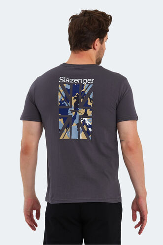 Slazenger PACET Erkek Kısa Kollu T-Shirt Koyu Gri - Thumbnail