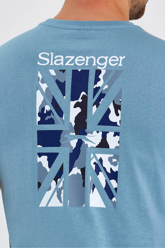 Slazenger PACET Erkek Kısa Kollu T-Shirt Mavi