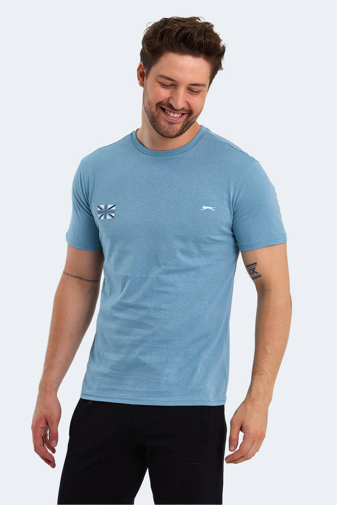 Slazenger PACET Erkek Kısa Kollu T-Shirt Mavi