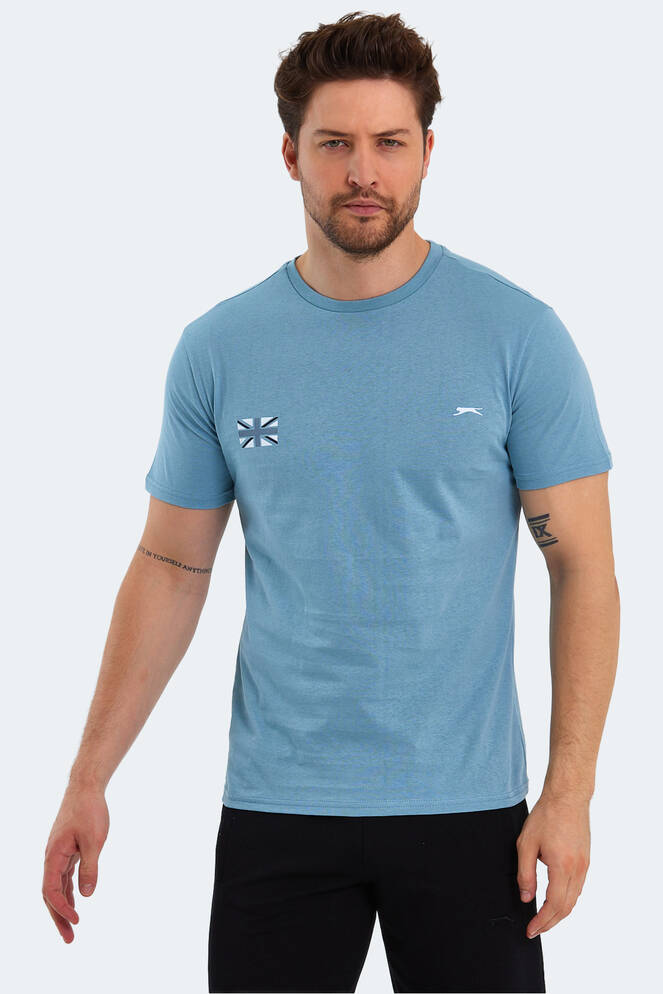 Slazenger PACET Erkek Kısa Kollu T-Shirt Mavi