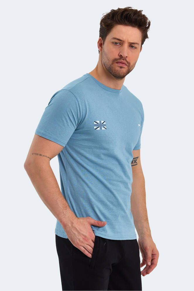 Slazenger PACET Erkek Kısa Kollu T-Shirt Mavi