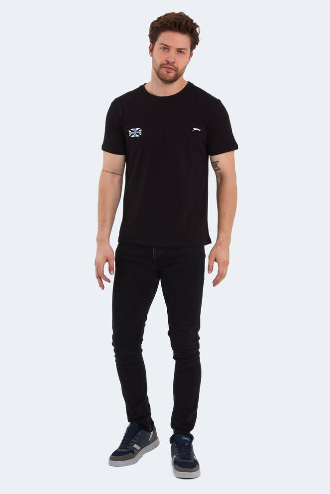 Slazenger PACET Men's Short Sleeve T-Shirt Black