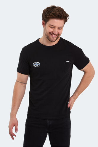 Slazenger PACET Men's Short Sleeve T-Shirt Black - Thumbnail