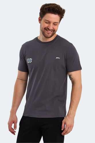 Slazenger PACET Men's Short Sleeve T-Shirt Dark Grey - Thumbnail