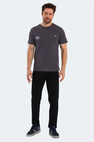 Slazenger PACET Men's Short Sleeve T-Shirt Dark Grey - Thumbnail