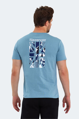 Slazenger PACET Men's Short Sleeve T-Shirt Blue - Thumbnail