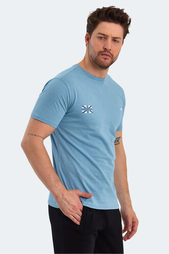 Slazenger PACET Men's Short Sleeve T-Shirt Blue - Thumbnail