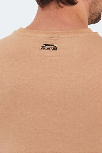 Slazenger PACKER Erkek T-Shirt Bej - Thumbnail