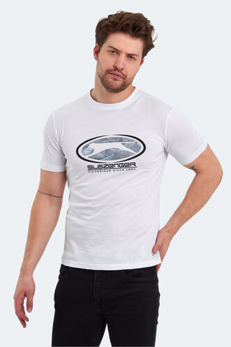 Slazenger PACKER Erkek T-Shirt Beyaz - Thumbnail