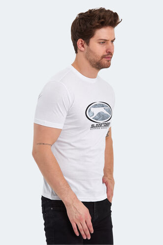 Slazenger PACKER Erkek T-Shirt Beyaz - Thumbnail