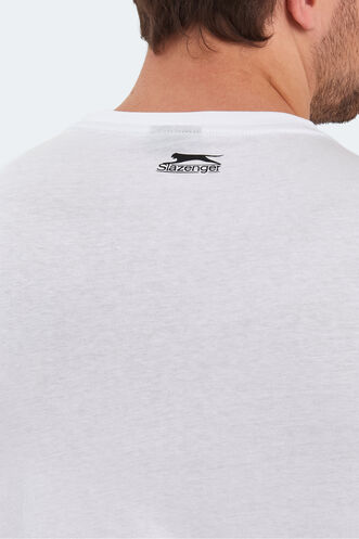 Slazenger PACKER Erkek T-Shirt Beyaz - Thumbnail