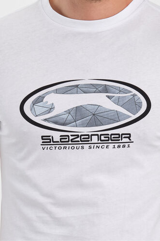 Slazenger PACKER Erkek T-Shirt Beyaz - Thumbnail