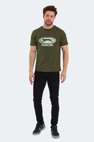 Slazenger PACKER Erkek T-Shirt Haki - Thumbnail